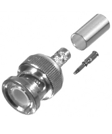 BNC Male Crimp Connector for RG58 LMR195 Alberta Radio Supply